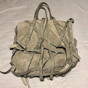 NWOT Alexander Wang grey Kirsten suede satchel